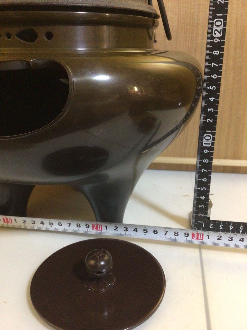 茶道具 風炉釜 敬典&浄雲『唐銅朝鮮風炉』 風炉灰５袋付き