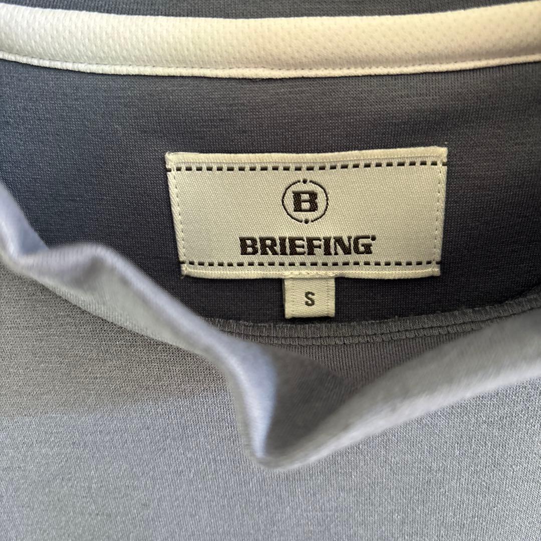 ブリーフィング ゴルフ 3Dロゴ ワンピース グレー Sモックネック