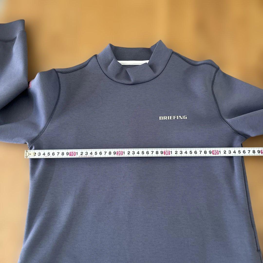 ブリーフィング ゴルフ 3Dロゴ ワンピース グレー Sモックネック