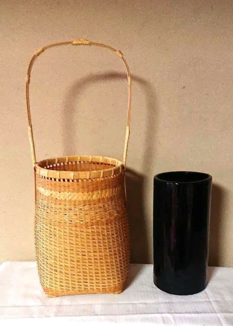 清斎作竹の花籠