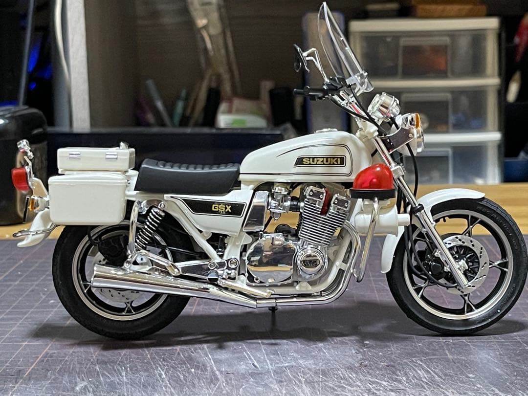 1/12 タミヤ製★GSX750ポリスタイプ★完成品★