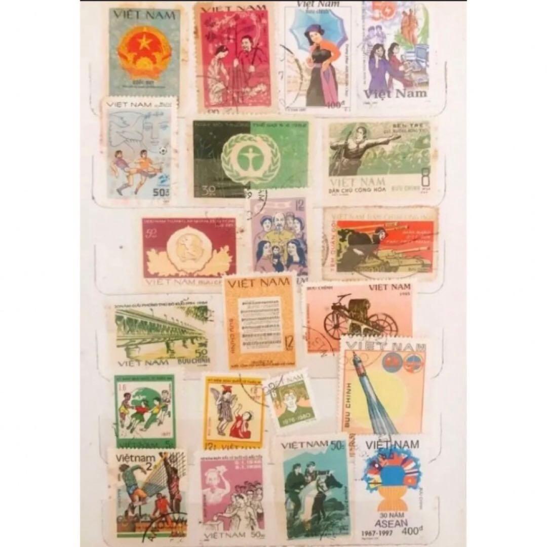 切手 ベトナム 129枚 コレクション ビンテージ 海外 1800年 1900年