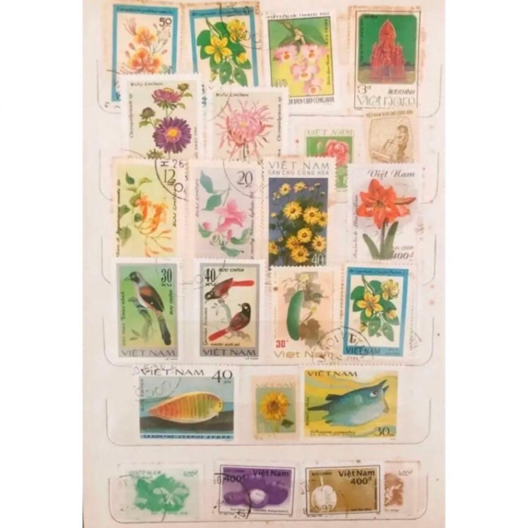 切手 ベトナム 129枚 コレクション ビンテージ 海外 1800年 1900年