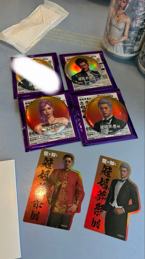 龍が如く 缶　ラベル　缶バッジ　シール　ソンヒ　ハンジュンギ　柏木　趙　別売り⭕️