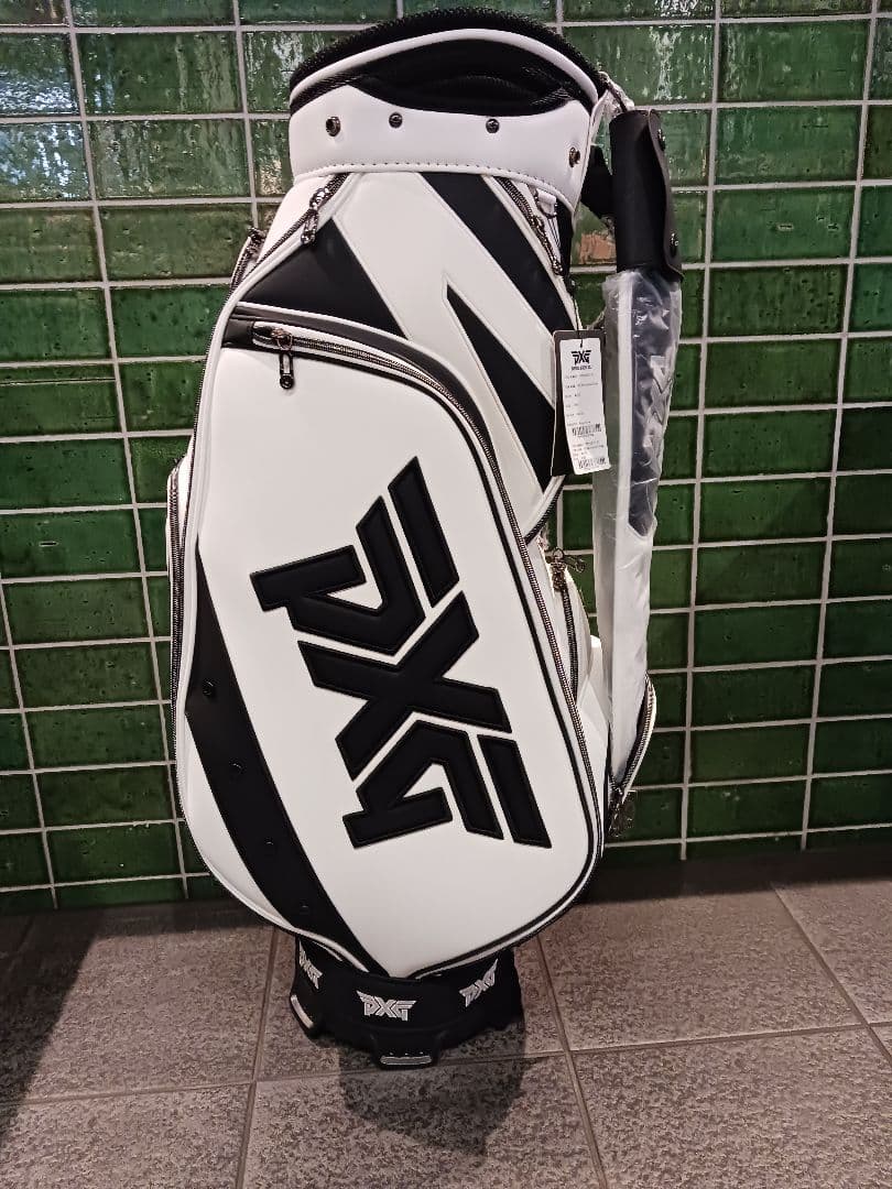 【未使用・正規品】PXG キャディバッグ ホワイト×ブラック