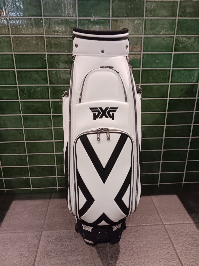 【未使用・正規品】PXG キャディバッグ ホワイト×ブラック