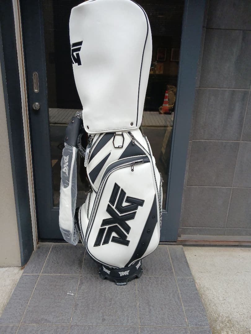 【未使用・正規品】PXG キャディバッグ ホワイト×ブラック