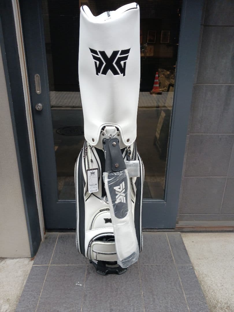 【未使用・正規品】PXG キャディバッグ ホワイト×ブラック