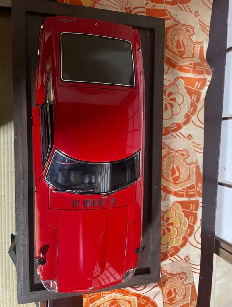 [美品]フェアレディZ S130Z レッド 模型完成品ガラスケース付き