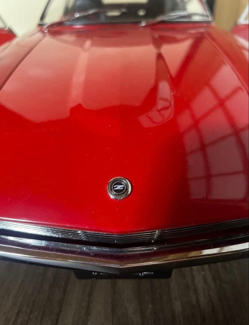 [美品]フェアレディZ S130Z レッド 模型完成品ガラスケース付き