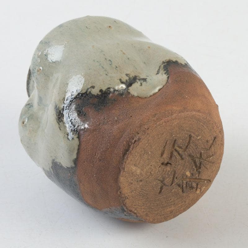 茶道具　元和年代作　古唐津　朝鮮唐津茶入　大徳寺　方谷浩明極め箱　V　9339