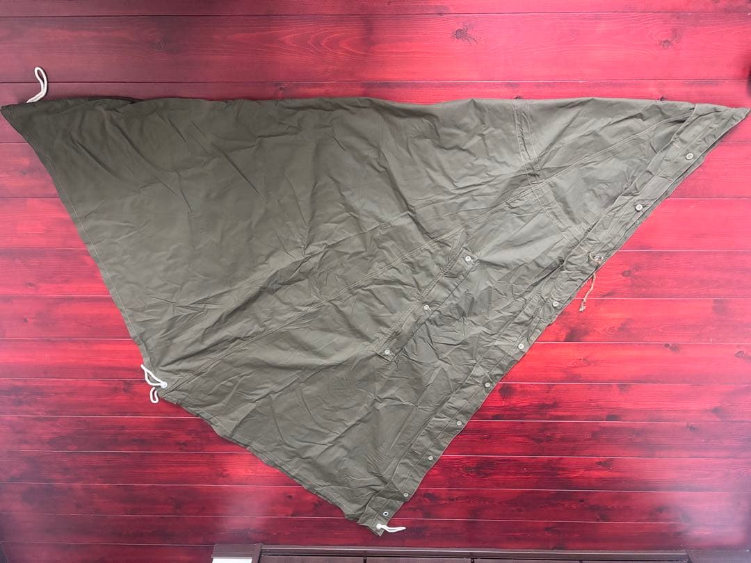 【デッドストック】ポーランド軍 サイズ2 2枚ポール付 【新品】　ポーランド軍幕