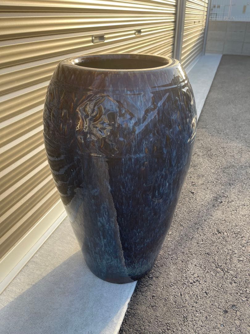 壺　陶器　花瓶　骨董品　傘だて　アンティーク