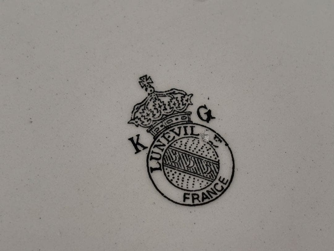 フランスアンティーク　Lunéville パニエ皿　プレート　2枚セット