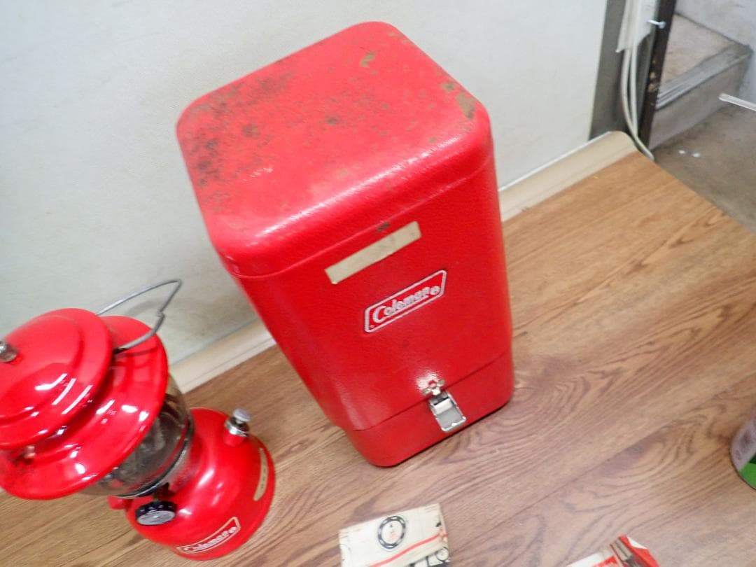 ど*ら様 ビンテージ　コールマン　ガルウィングケース、200A　ランタンセット