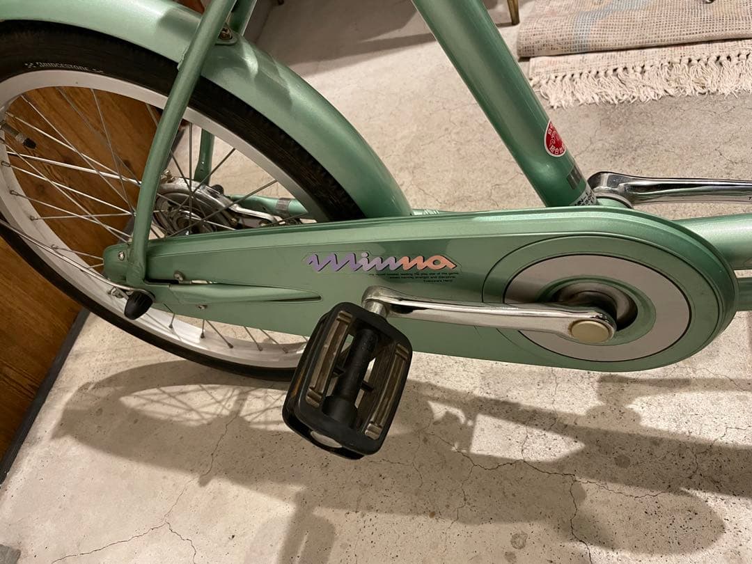 希少車◾️ブリヂストン ミンナ 前2輪後1輪 大人用3輪車 自転車　グリーン