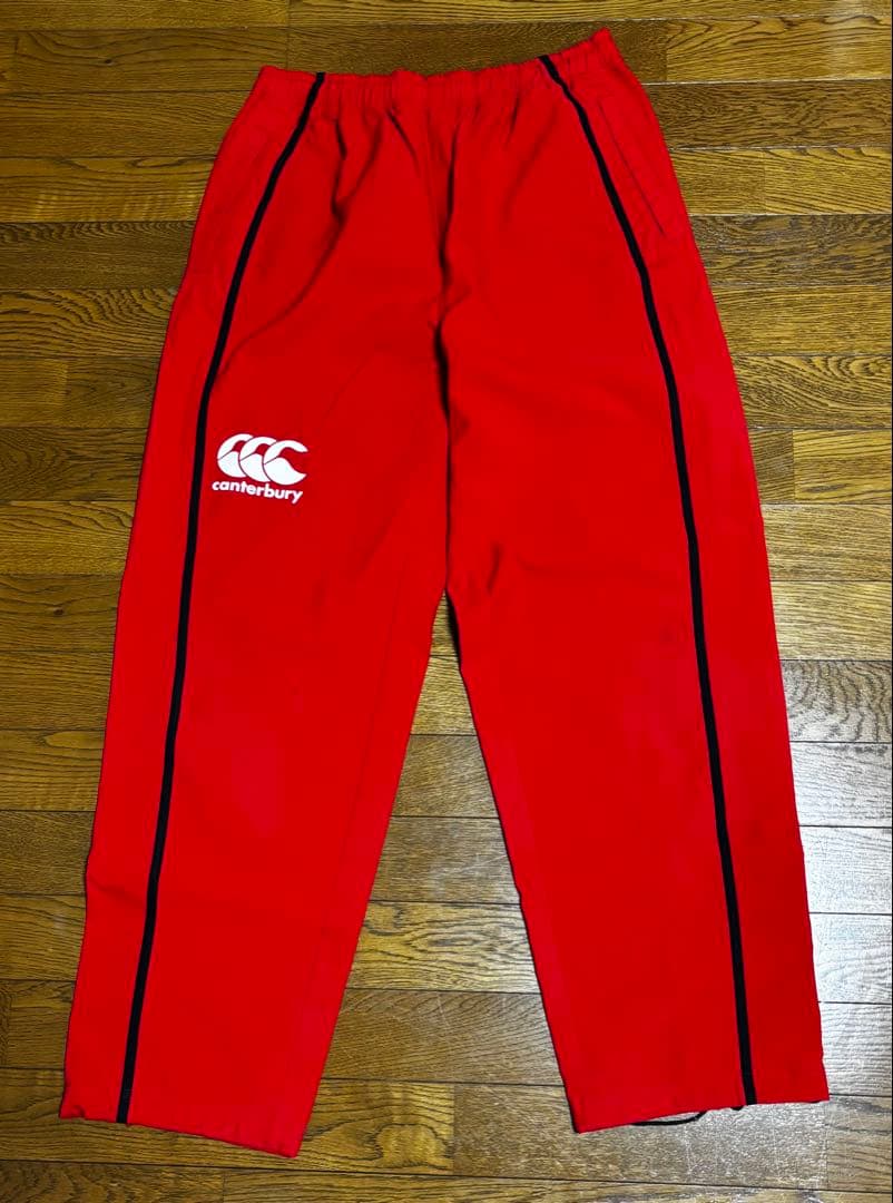 Canterbury 赤 ウォームアップウェア セット