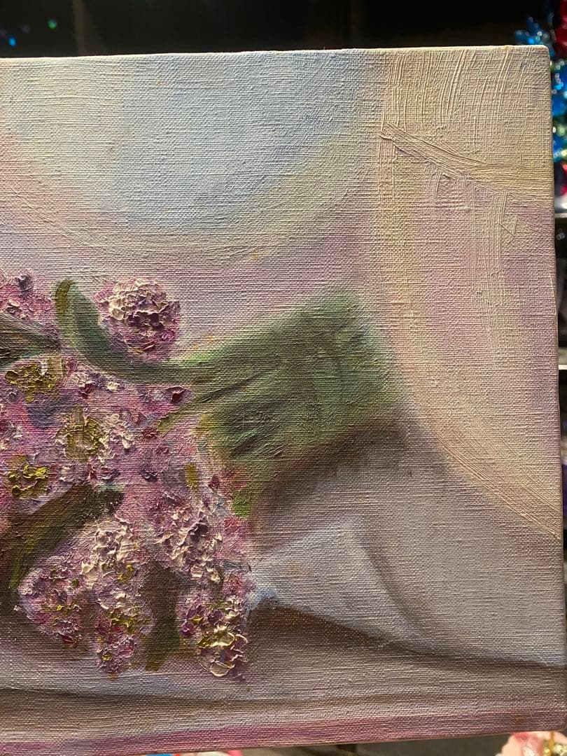 油彩画【lavender】一点もの　F4