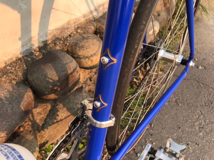 激レア整備済高級パーツフルカスタムクロモリロードバイク金線引き