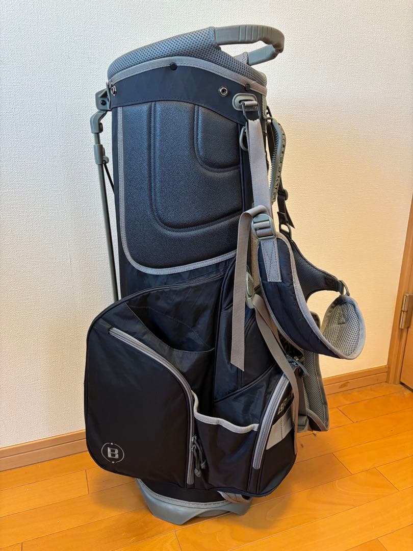 BRIEFING キャディバッグ ブラック/グレー アイアンカバーセット