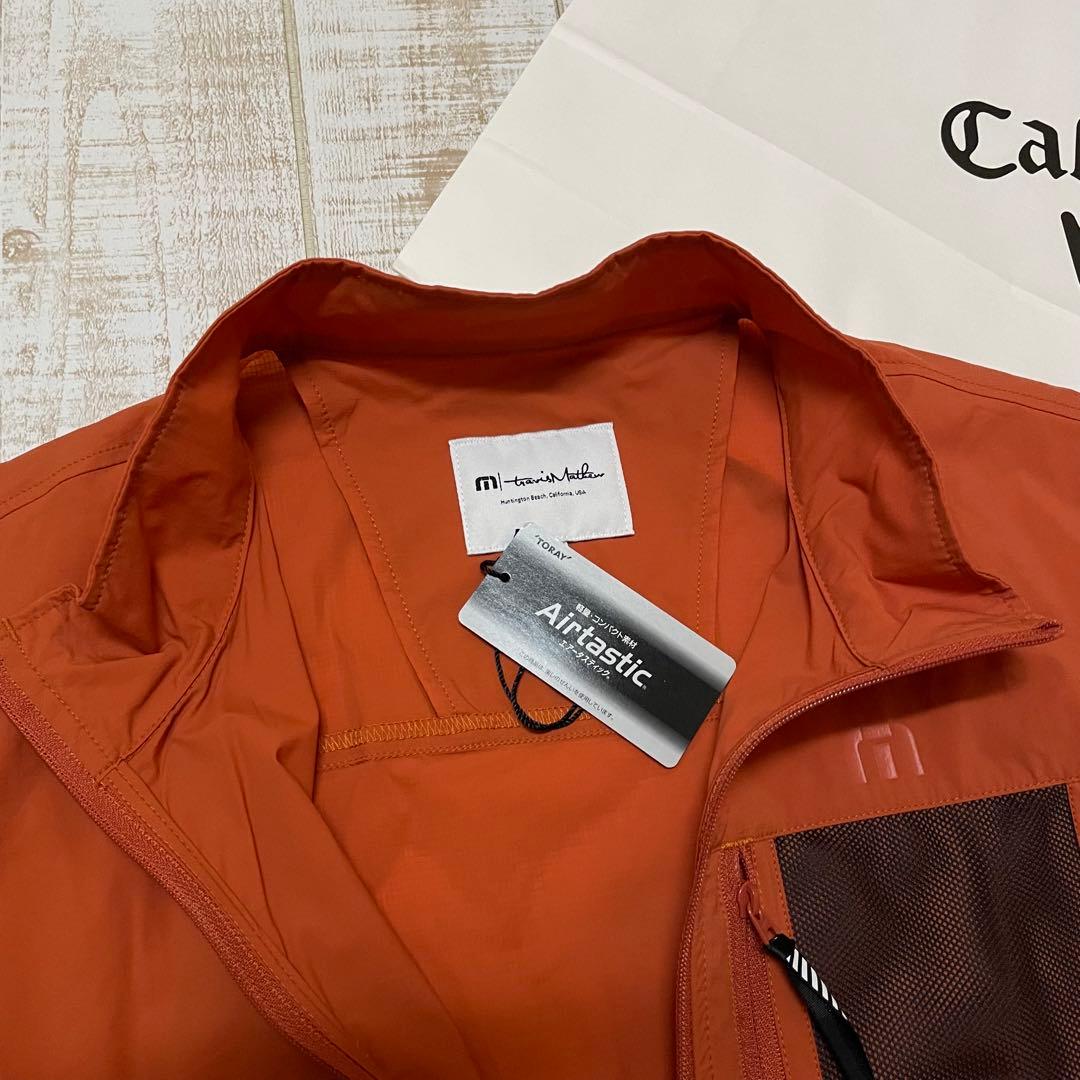 新品 キャロウェイ トラヴィスマシュー ブルゾン 撥水 オレンジ Mサイズ