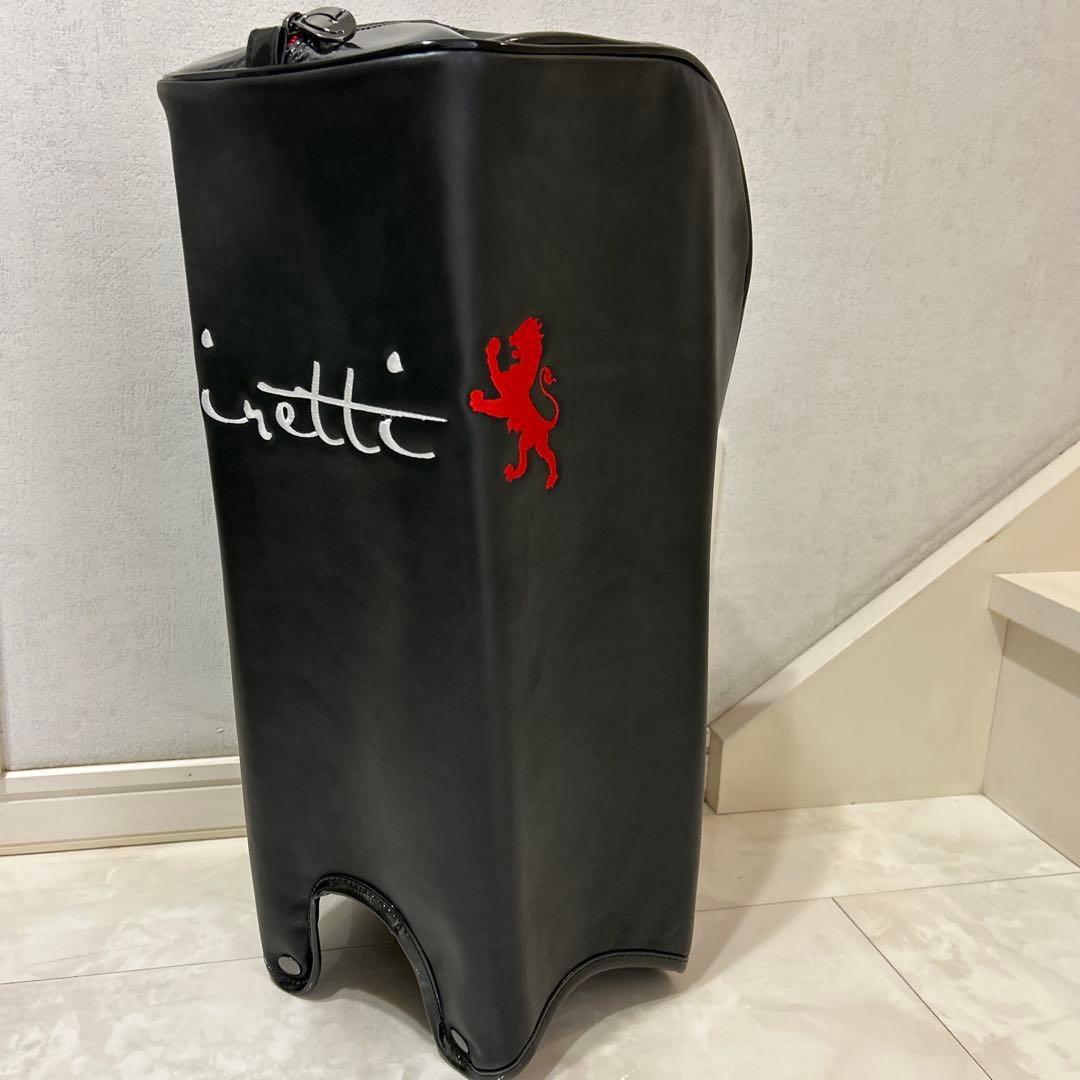 Piretti 9型　キャディバッグ 黒/赤