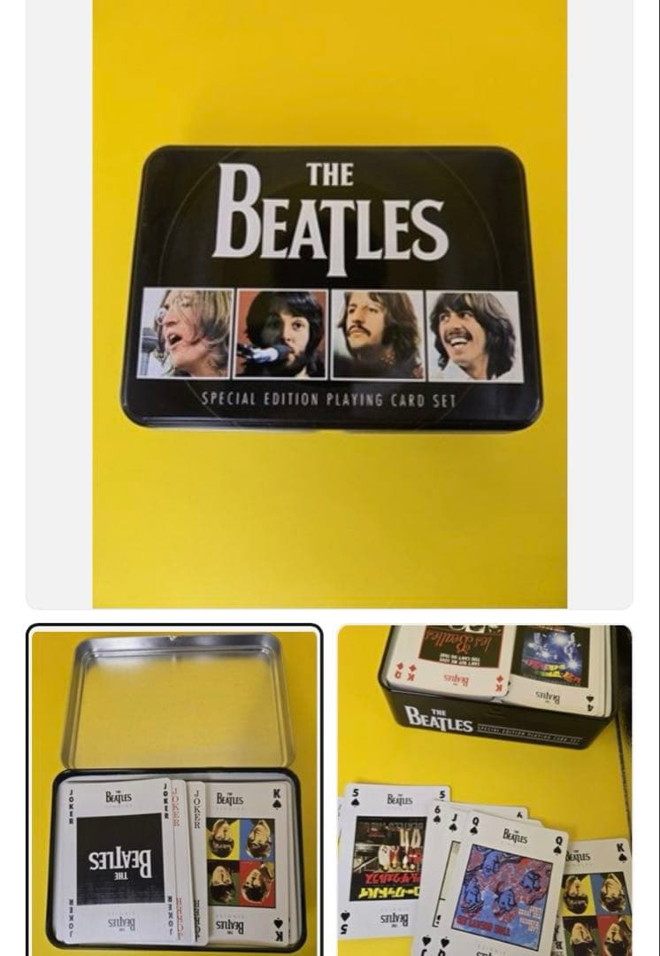 新品未開封2009年THE BEATLESビートルズ特別版トランプセットブリキ箱