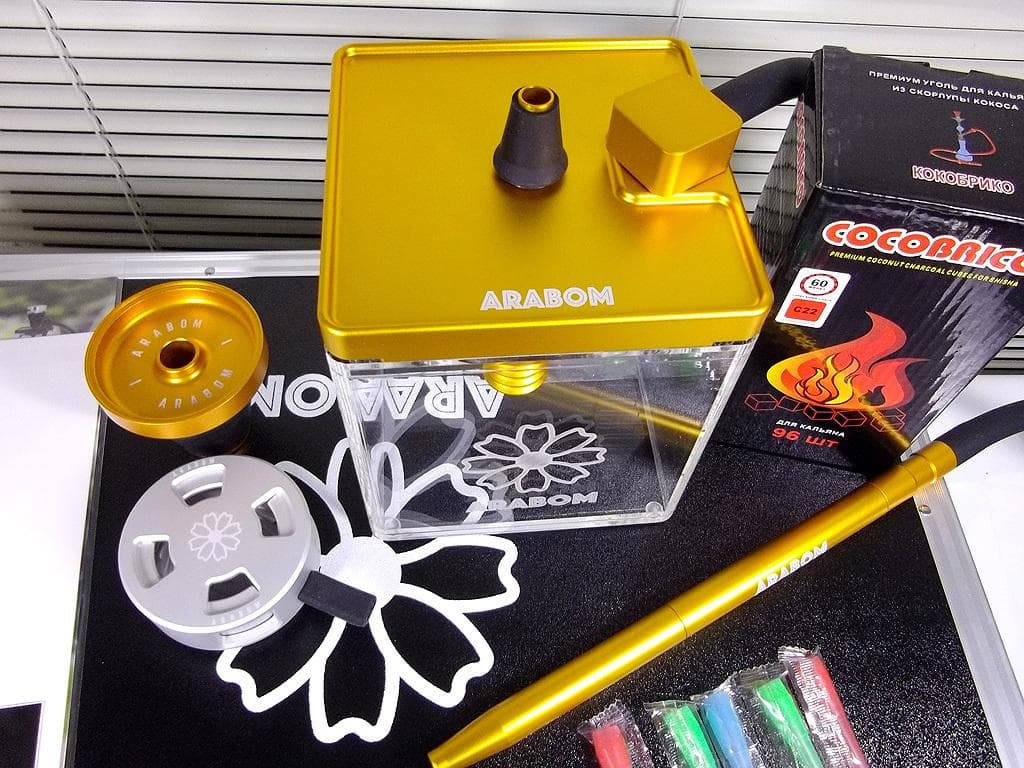 ARABOM コンパクトシーシャ 収納ボックス付きフルセット！クラウドマイクロ型