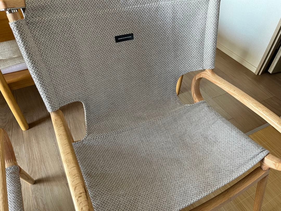 ikiki グランドチェア オーク ファブリック ベージュ