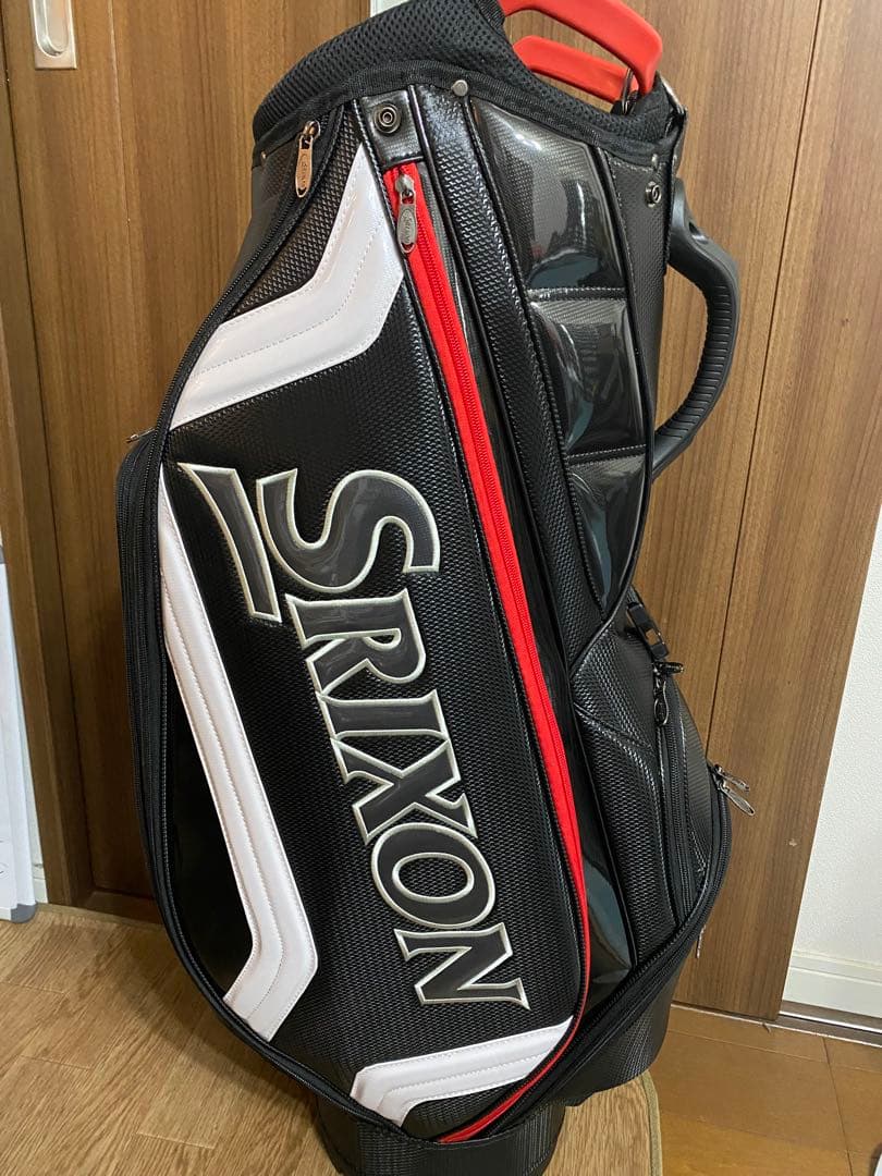 Srixon キャディバッグ ブラック/ホワイト/レッド　スリクソン