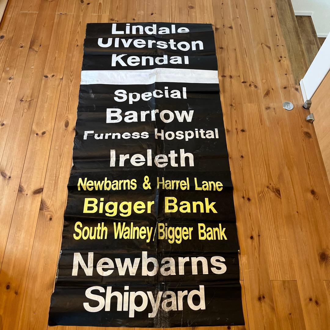 希少！ヴィンテージバスロールサイン