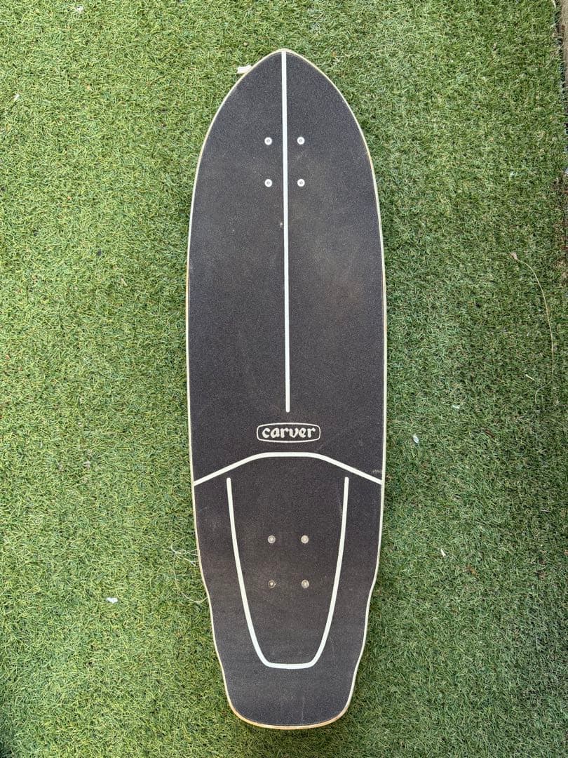 希少Carver BLACK TIP CX4カーバークルーザースケートボード