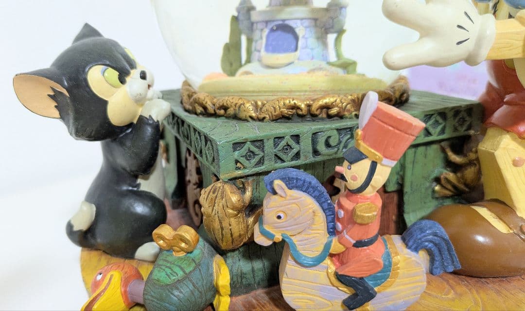 希少 ディズニー ピノキオ スノードーム オルゴール