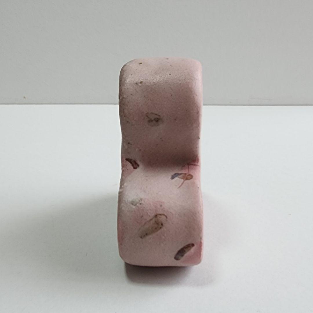 陶器 レオパード ピンクハート ヒョウ柄 インテリア アクアリウム 水槽飾り