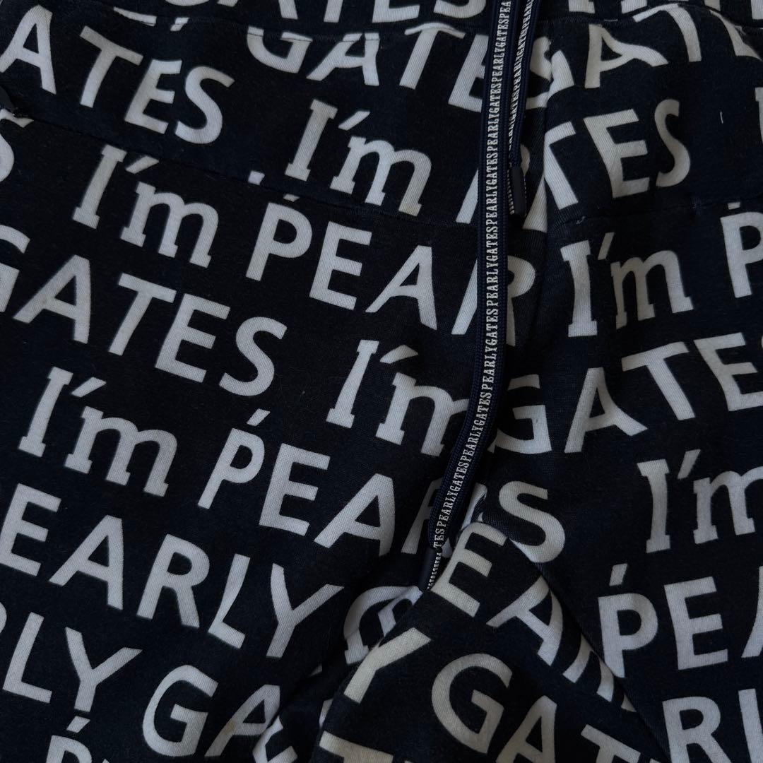 パーリーゲイツ　ジョガーパンツ　総柄　 XL〜XXL相当 紺　ネイビー　白　6