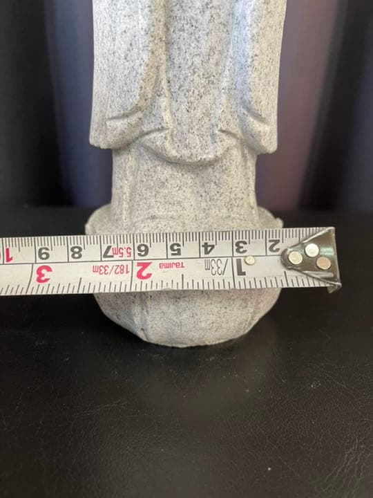 【ヤマモ】ミニチュア合掌地蔵(御影石)小