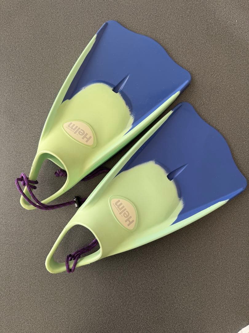 TURBO ボディボード SE 紫色 青緑ストライプカバー、足ヒレとソックス付き