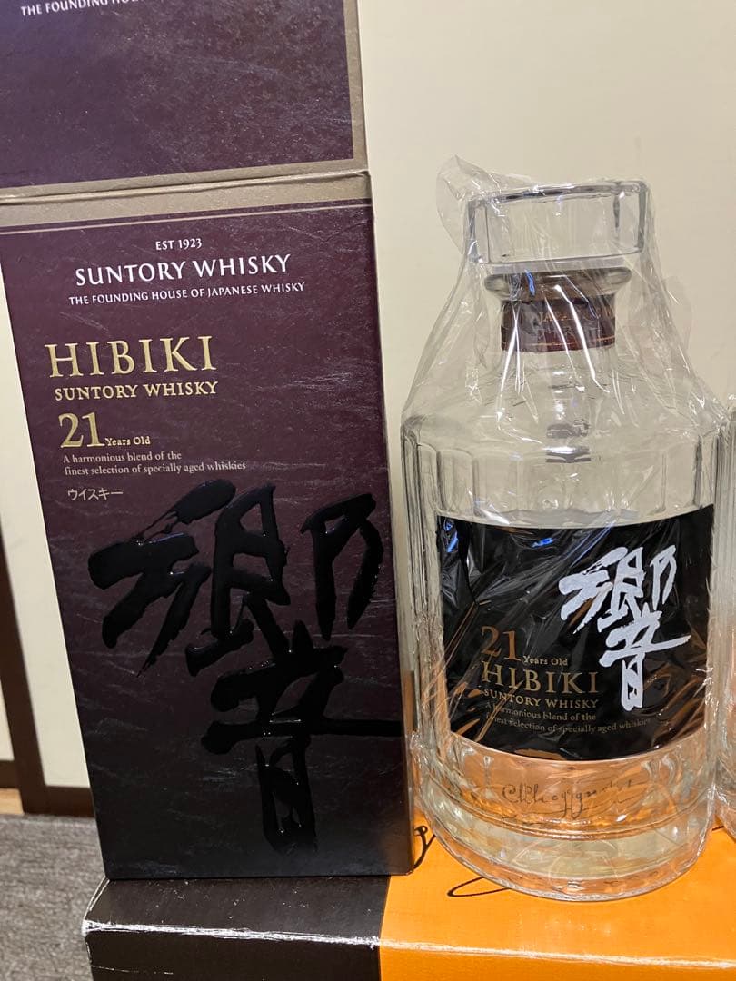 空瓶空き瓶箱サントリー響21年Hibiki 2本セット