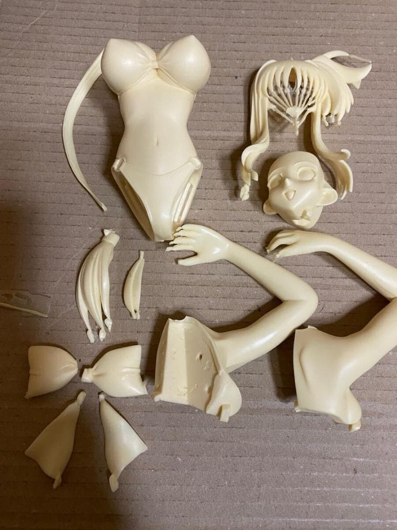 ヘッダー欠品 リリカルなのは 高町なのは フェイト 八神はやて ガレージキット