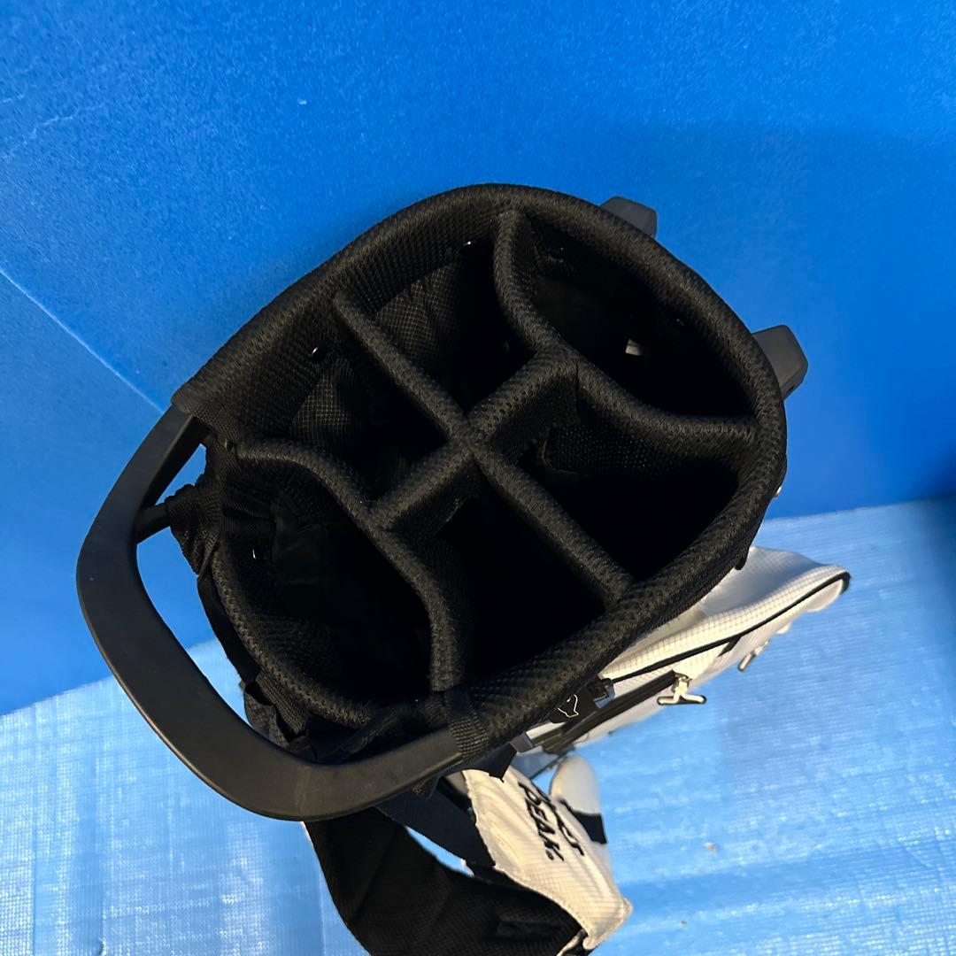 PYKES PEAK キャディバッグ ホワイト・ブラック