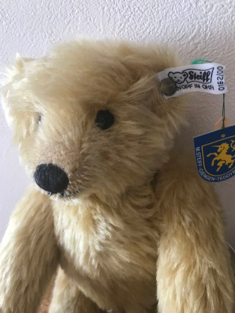 シュタイフ　１９０６年復刻盤　テディベア　ヴィンテージ ベア　白タグ黒文字