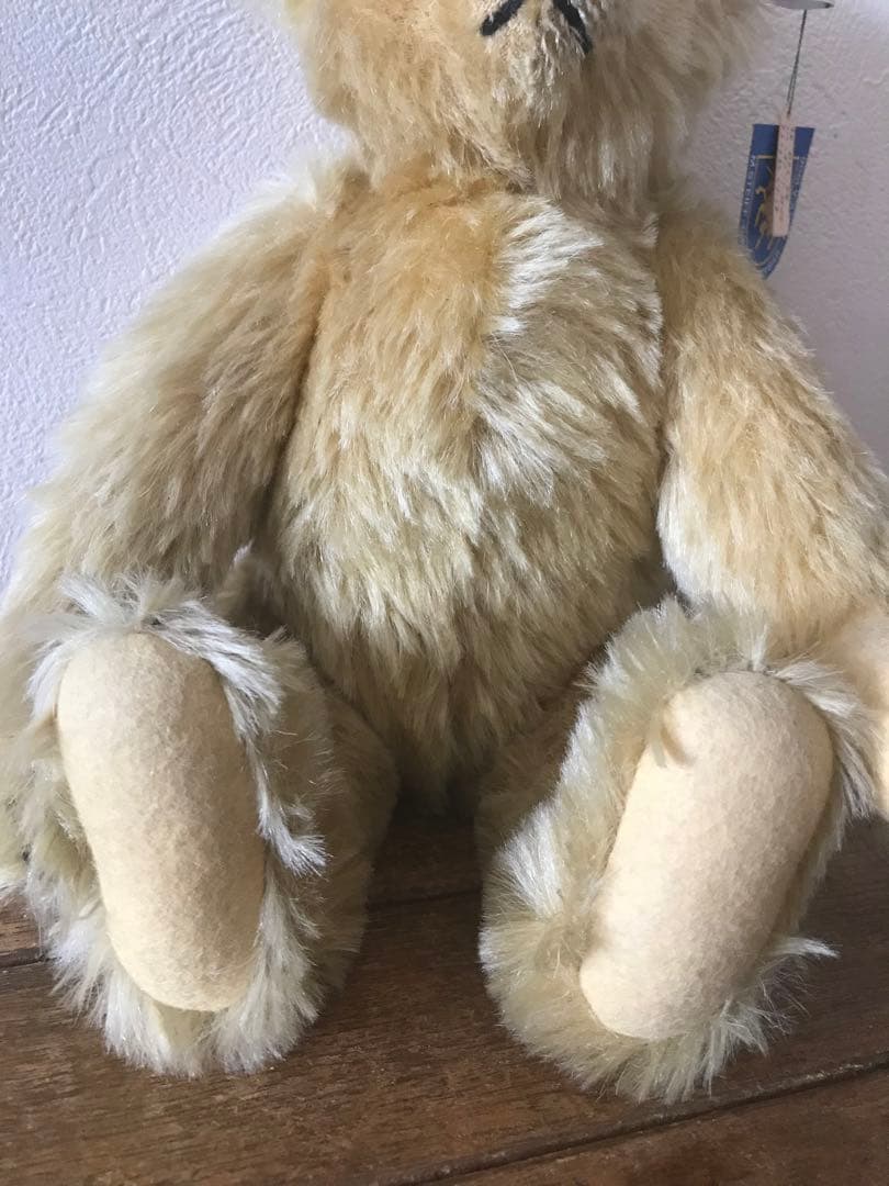 シュタイフ　１９０６年復刻盤　テディベア　ヴィンテージ ベア　白タグ黒文字