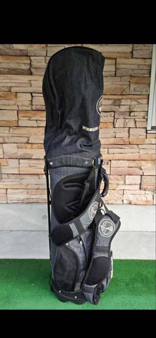 EVISU GOLF デニムキャディバッグ　8分割モデル　スタンド機能付き