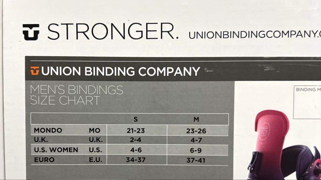 UNION MILAN ユニオン　ビンディング　ミラン　レディース　Sサイズ
