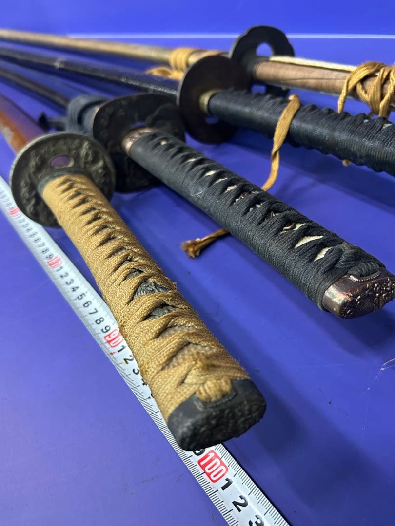 T）模造刀 日本刀 昭和レトロ 4本セット 日本太刀