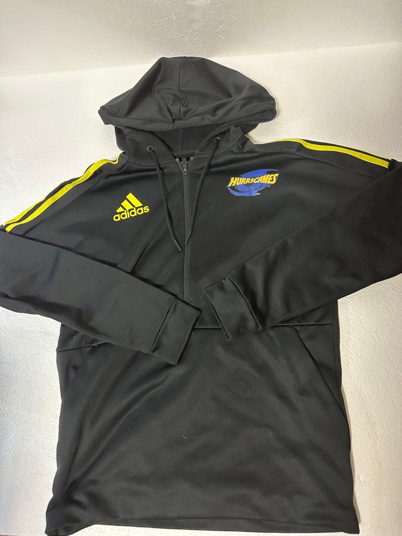 ハリケーン トレーニング ラグビージャケット ジップフード アディダス メンズ