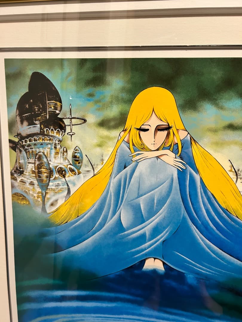 松本零士1000年女王「伝説の環」シルクスクリーン直筆サイン版画 銀河鉄道999