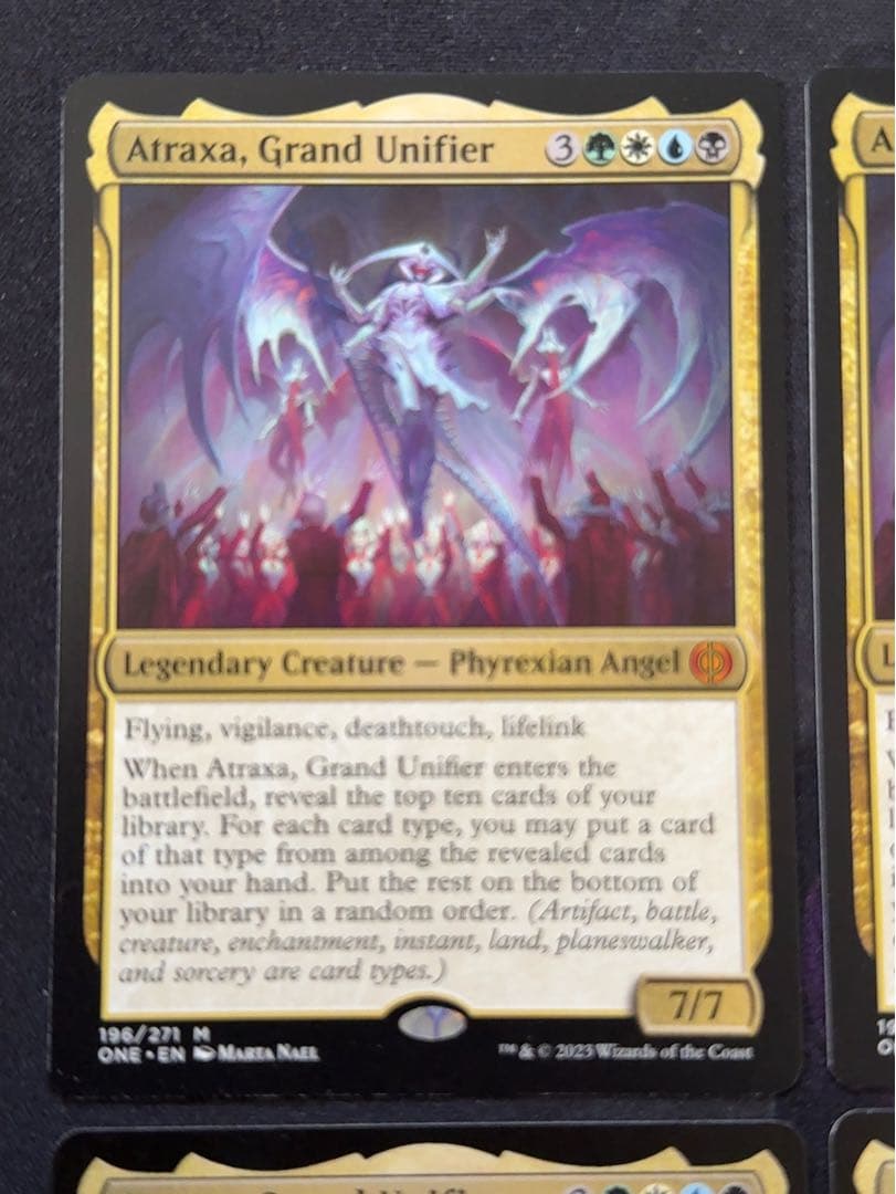 偉大なる統一者、アトラクサ　英語　4枚セット