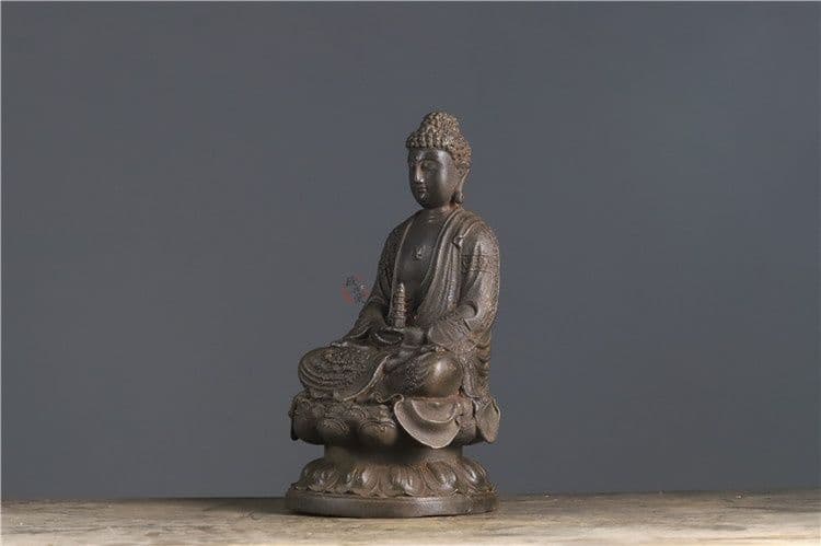 鉄像 鉄仏 釈迦牟尼端塔仏 大日如来仏像 工芸品 置物