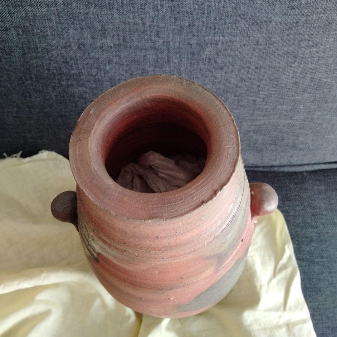 【武田真】備前焼　花入　備前花入　箱付き